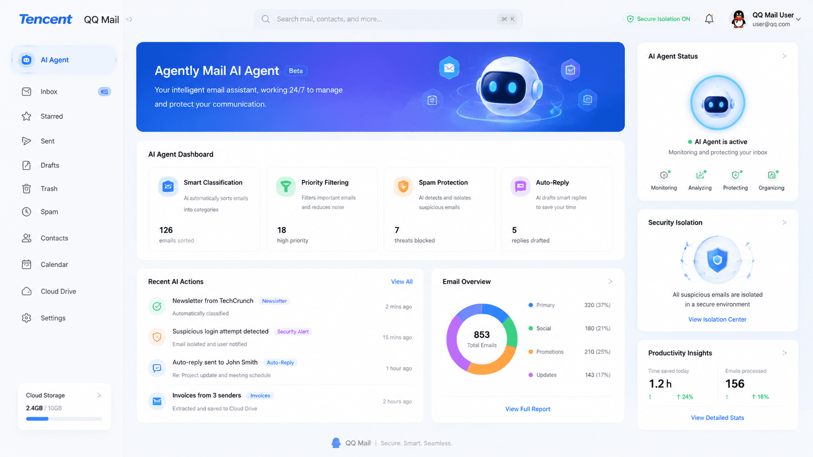 Tencent Launches Agently Mail for Autonomous AI Agents