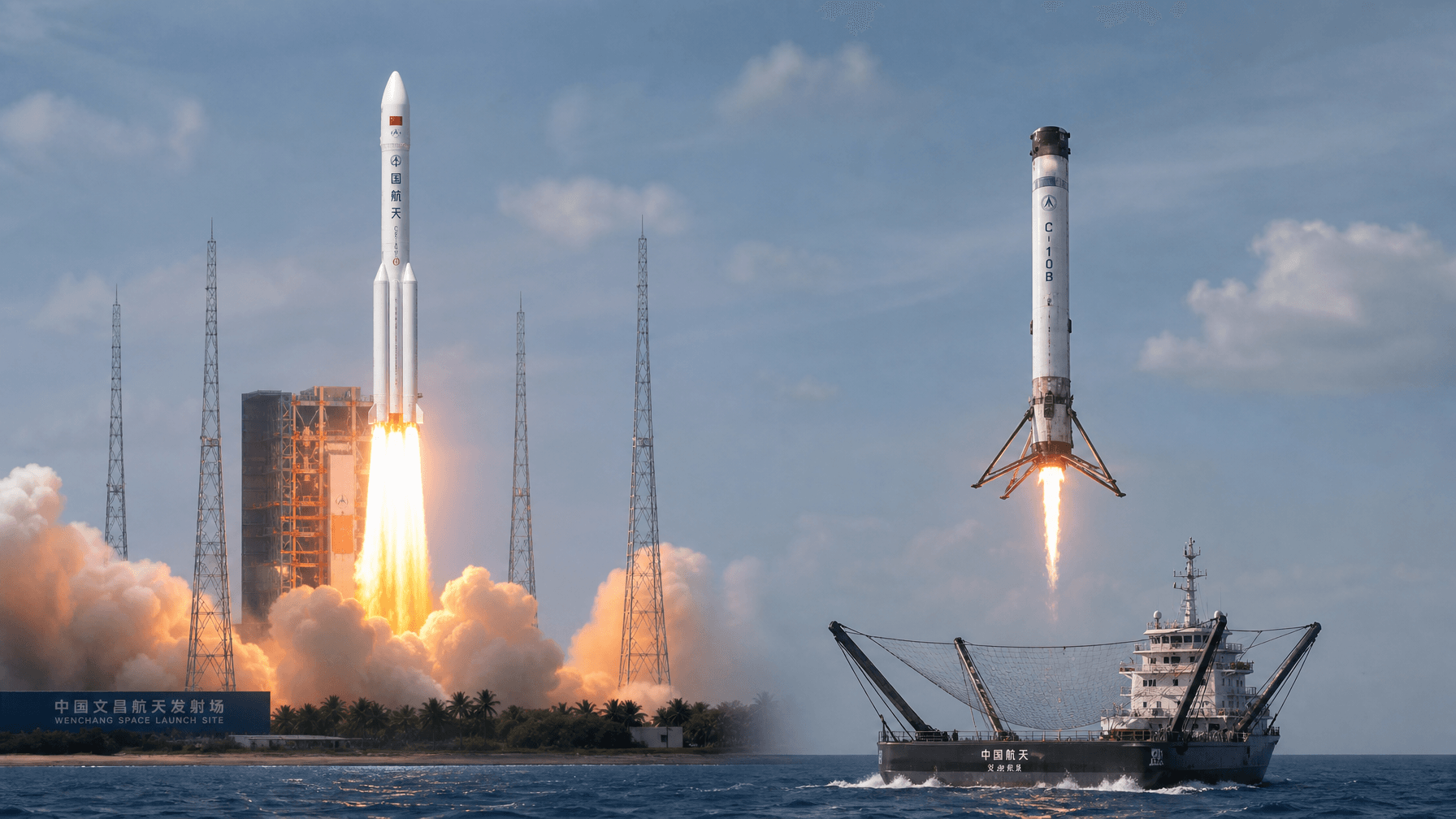 Long March 10B Success on First Flight: China Achieves First Sea-Based Net Recovery of a Rocket Booster