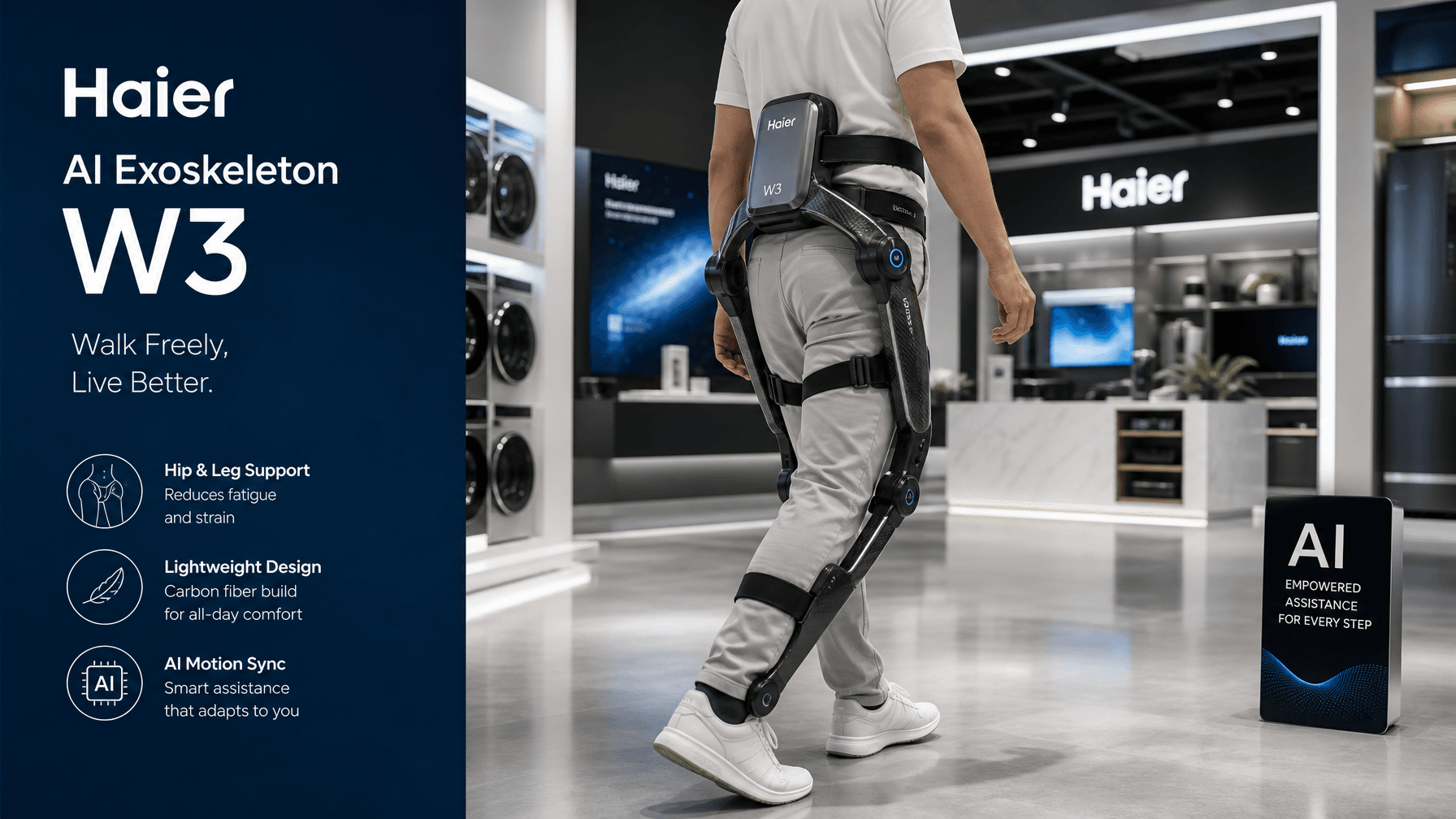 Hands-On With Haier AI Exoskeleton W3: Is This Home-Ready Wearable Robot Finally Here?