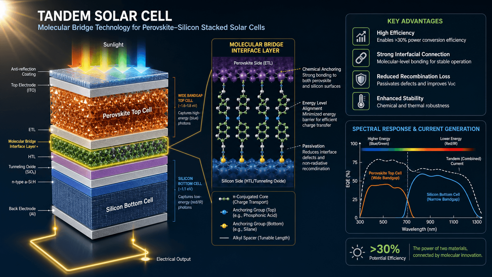 Chinese Research Team Builds Molecular Bridge in Tandem Solar Cells: Indium-Free Composite Layer Breaks Efficiency and Stability Barriers for Next-Generation Photovoltaics