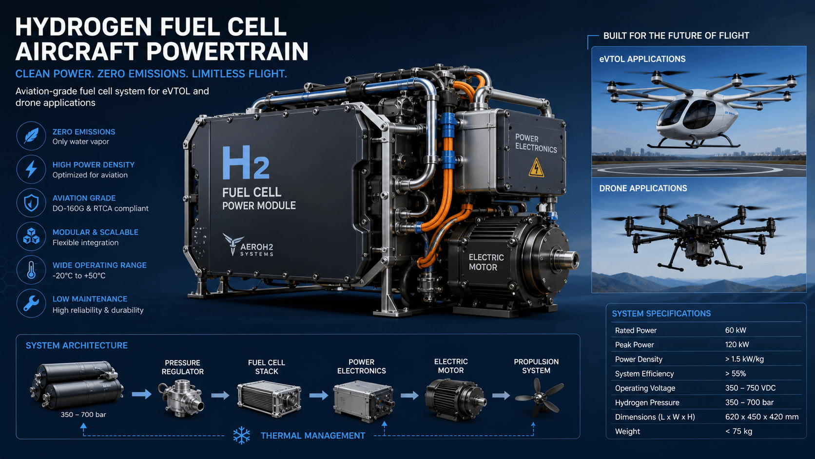 Tsinghua PhD Team Startup YiQing Power Develops Hydrogen Fuel Cell Heart for Aircraft: Scalable from 30kW Liquid-Cooled to 300kW Aviation-Grade Systems