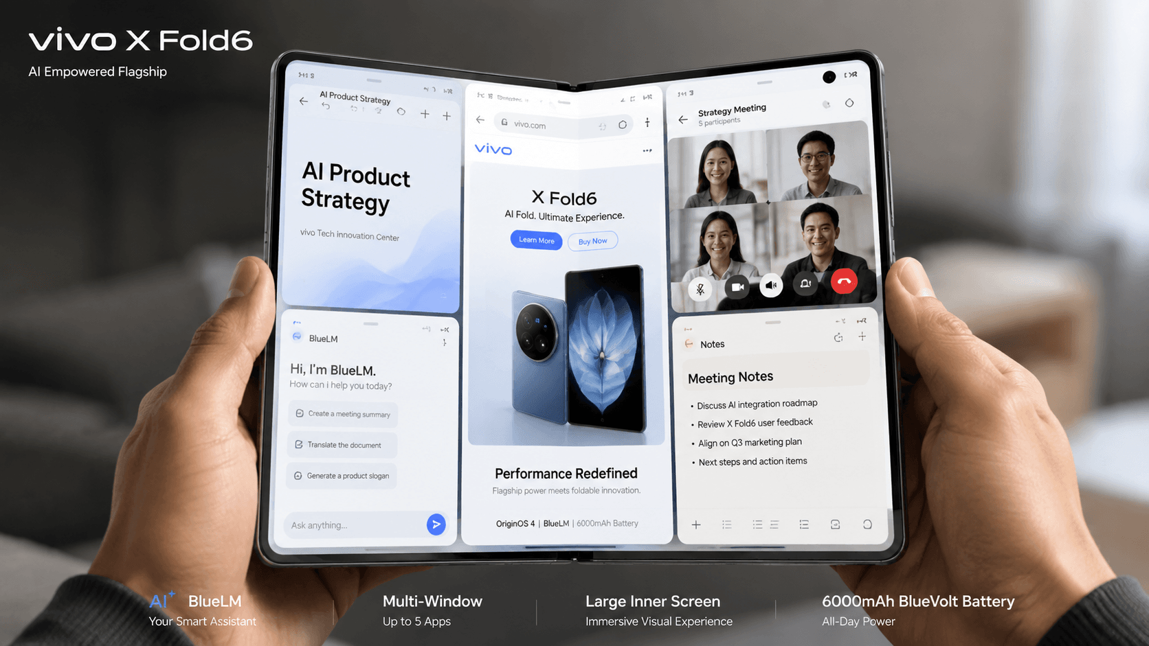 vivo Launches X Fold6 With Custom AI Chip