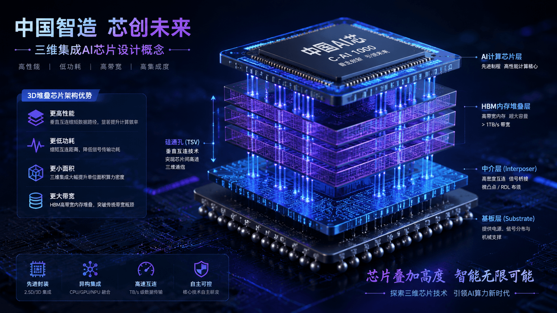 Chinese AI Chip Makers Adopt 3D Stacking Technology
