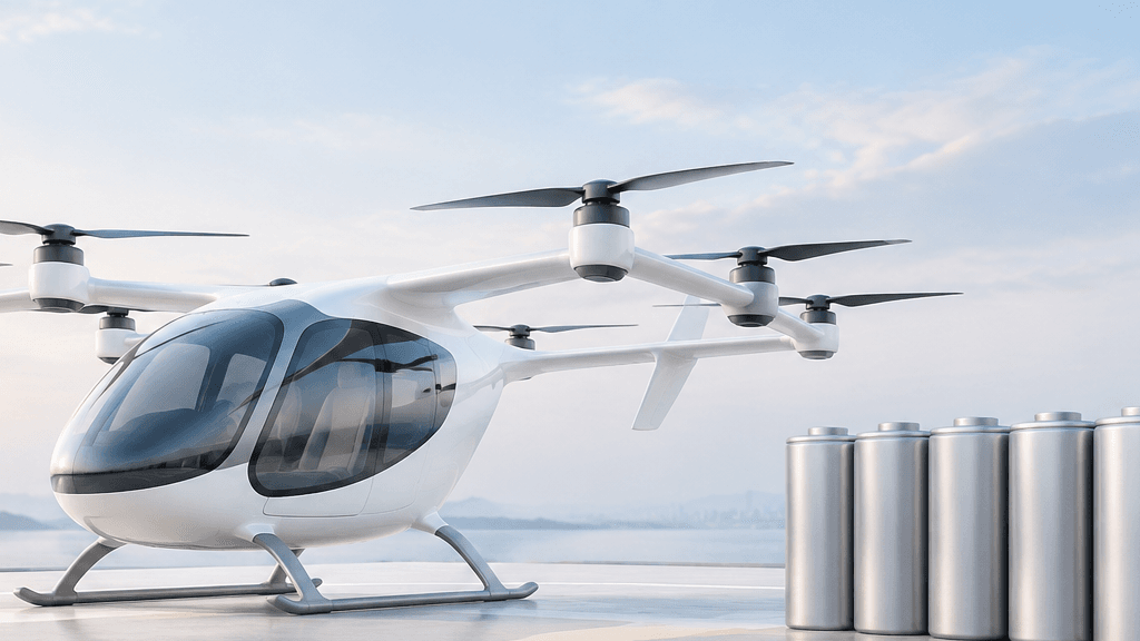 Gotion Unveils 330Wh/kg Hybrid Solid-Liquid Cylindrical Battery for eVTOLs and Low-Altitude Flight