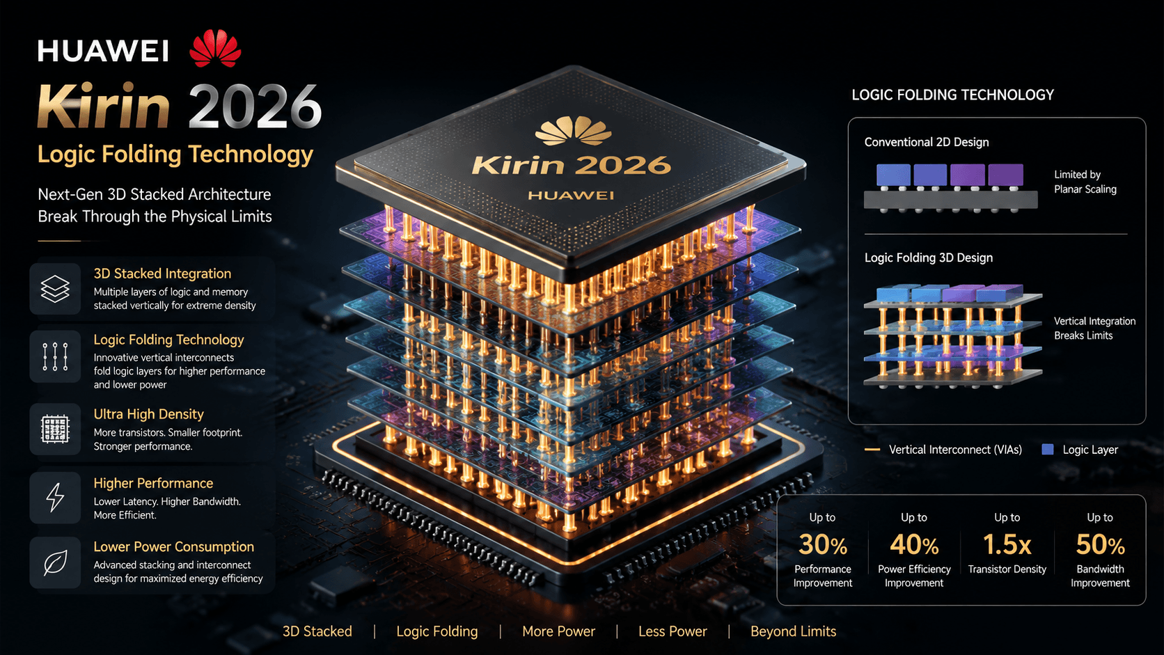 Huawei's Logic Folding Breakthrough Boosts 5nm Chip Density
